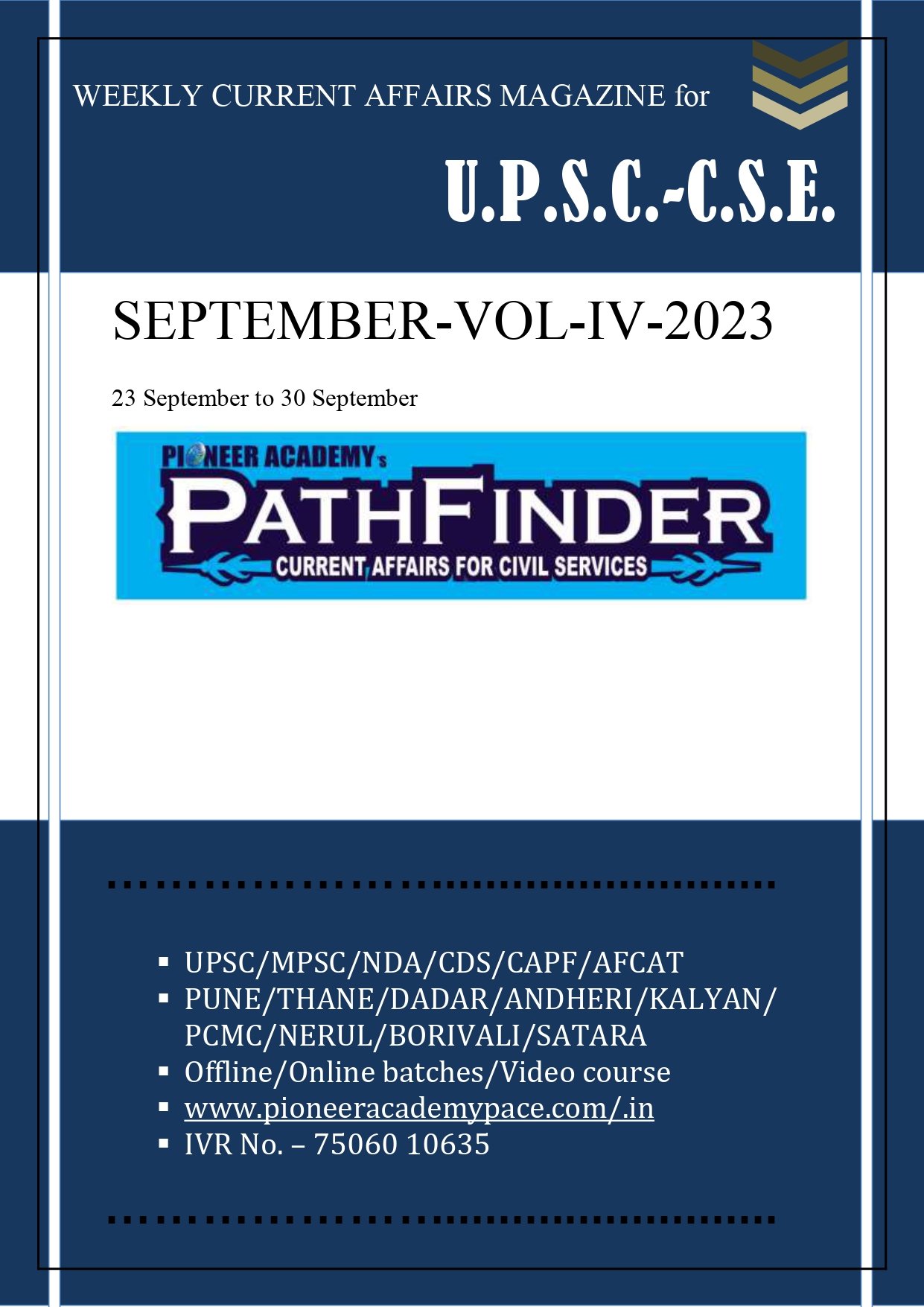 SEPTEMBER-VOL IV- 2023